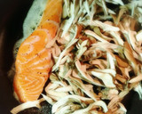 いくらと鮭ときのこのクリームパスタ♡作り方3写真