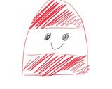 いちごとチョコペンだけで、簡単サンタ作り方3写真