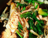 いくらと鮭ときのこのクリームパスタ♡作り方4写真