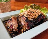 豚ロース塊のグリル　アーモンド乗せ作り方6写真