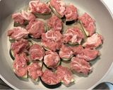 ナスの豚こま乗せ焼き！味噌が決めて！作り方6写真