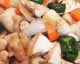 鶏胸肉と野菜のゆずポン酢炒め作り方6写真