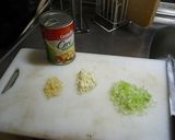 エスニック:ひよこ豆とエビのスープ煮作り方1写真