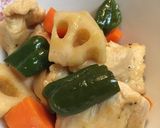 鶏胸肉と野菜のゆずポン酢炒め作り方7写真