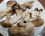 天然ヒラタケと肉まんのお粥作り方3写真