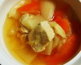 圧力鍋で。風邪予防にネギ入り野菜スープ作り方4写真