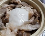 天然ヒラタケと肉まんのお粥作り方5写真
