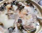 天然ヒラタケと肉まんのお粥作り方7写真