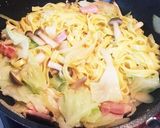 ベーコンとお野菜のクリームパスタ作り方4写真