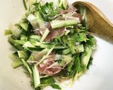 セロリときゅうりの生ハムサラダ作り方2写真