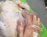 クリスマス！簡単チキンの丸焼き！皮パリ作り方2写真