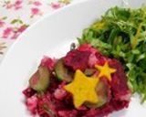 色鮮やか　ビーツのポテトサラダ作り方5写真
