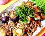 茄子と挽肉の味噌炒め作り方7写真