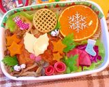 パンダ★クリスマス★ハンバーグ弁当作り方5写真