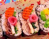 キンパ風おにぎらず★クリスマスラッピング作り方1写真