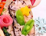 キンパ風おにぎらず★クリスマスラッピング作り方2写真