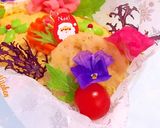フラワーオムライス★クリスマス弁当作り方4写真