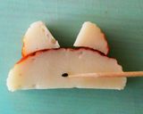 キャラ弁・デコ弁にも＊蒲鉾飾り切り＊いぬ作り方5写真