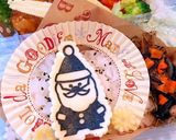 サンタのりあーと★チキン、クリスマス弁当作り方1写真