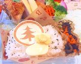 サンタのりあーと★チキン、クリスマス弁当作り方5写真