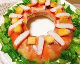 コンビニアレンジ☆クリスマスリース寿司☆作り方5写真