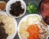 味噌がミソ！具沢山　肉団子汁作り方1写真