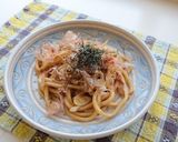 ネギとじゃこの焼きうどん作り方4写真
