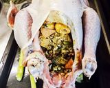 ナイロン袋でクリスマスターキーの丸焼き作り方6写真
