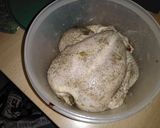 クリスマスの鳥の丸焼き(リンゴ入り)作り方1写真
