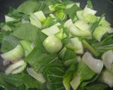 チンゲン菜とベーコンの炒め煮作り方4写真