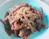 こんにゃくのごま味噌炒め作り方6写真