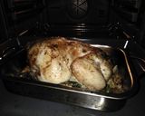 クリスマスの鳥の丸焼き(リンゴ入り)作り方8写真