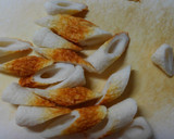 かぼちゃと蓮根とチンゲン菜 ちくわの煮物作り方3写真