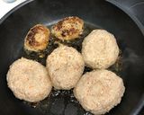 ずぼら飯☆ソースいらず！豆腐ハンバーグ作り方4写真