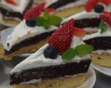 ココアとバニラの二段ケーキ作り方5写真
