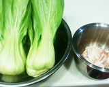青梗菜と豚肉の中華風スープ作り方1写真