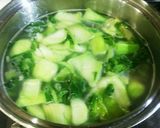 青梗菜と豚肉の中華風スープ作り方7写真