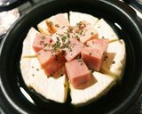 カマンベールチーズとベーコンのアヒージョ作り方2写真