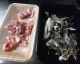 マイタケと豚肉の時雨煮作り方1写真