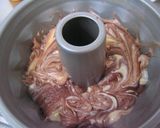 ホワイト＆ミルクチョコのマーブルケーキ作り方5写真