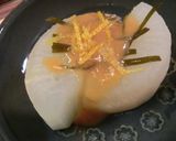 懐石料理風・大根の柚子味噌田楽作り方4写真