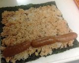 行楽弁当「の」の字巻き ☆ウィンナー巻き作り方3写真