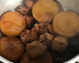 大根と鶏肉の照りましまし煮物作り方5写真