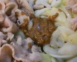 豚ばら味噌カレー炒め。作り方5写真