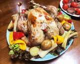 ナイロン袋でクリスマスターキーの丸焼き作り方14写真