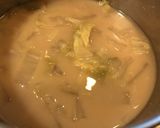 白菜だけ味噌汁*決めては出し!作り方3写真