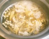 3種のキノコの玉子雑炊(和風だし醤油味)作り方4写真