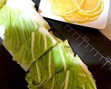 白菜と豚肉の塩レモン蒸し作り方1写真