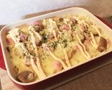 簡単！パスタ入り明太マヨグラタン作り方9写真