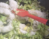 白菜と鮭フレークの簡単炒飯作り方3写真